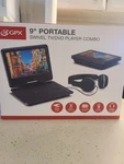 Gpx 9" Portable Travel Tv/dvd Player 1024X600 Lcd Screen Tilt &swivel Headphone. Fixed Price $109.75.