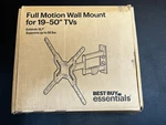 Best Buy Essentials Be-msfm Full Motion Wall Mount For Most 19 50" Tvs. Fixed Price $17.71.