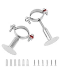 Qwork Adjustable 2" Od Pipe Wall & Ceiling Mount Support 51MM, Pack. Fixed Price $16.09.
