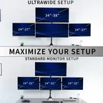 Vivo Telescoping Extra Tall Quad Ultrawide 27" 38" Monitor Desk Mount. Fixed Price $89.99.