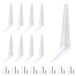 10 Pack White Shelf Brackets 8 Inch Metal Floating Heavy Duty .... Fixed Price $19.45.