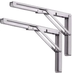 24 Inch Folding Shelf Brackets, Pynsseu Heavy Duty Stainless Steel Collapsibl.... Fixed Price $48.67.