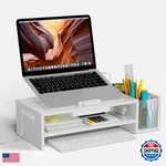 Afooyo Adjustable Wood Laptop Stand Ergonomic Height Angle Computer Riser Pen. Fixed Price $68.64.