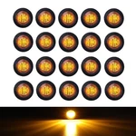 Tmh (pack Of 20 3/4 Inch Mount Amber Led Clearance Bullet Marker Lights, Side.... Fixed Price $22.44.