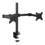 Amazon Basics Dual Monitor Arm Mount Adjustable Stand For 32IN Black. Fixed Price $39.99.