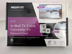 Mount-it! MI-7284 In-wall Tv Cable Concealer With Recessed Power 2-PIECE Kit. Fixed Price $55.00.