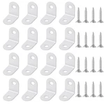 20 Pcs Small Right Angle Bracket White Corner Brace Shape Shelf 90 .... Fixed Price $17.09.