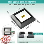 Ajovw 8PC 3.5" Black Aluminum Deck Riser Skirt Split Balcony. Fixed Price $135.99.