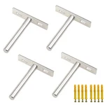 Rannb Floating Shelf 3-INCH Hidden Brackets For Inch, Silver. Fixed Price $14.99.