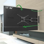 Barkan 40'' Long Tv Wall Mount, 13-83 Inch Full Motion 40" Arm, Black. Fixed Price $182.64.