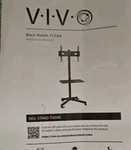 Vivo Mobile Tv Cart Stand W/wheels For Flat Panel Television/monitor. Fixed Price $33.75.