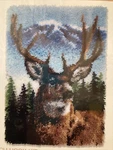 Wonderart Classic Deer Latch Hook Kit 20" X 30" New. Fixed Price $68.00.