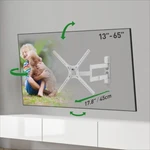 Barkan 13-65 Inch Full Motion Tv Wall Mount, Lifetime Warranty, White, Patented. Fixed Price $57.90.