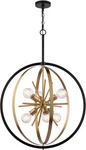 Vaxcel Lighting P0341R Estelle 6 27"W Multi Pendant - Natural Brass. Fixed Price $599.99.