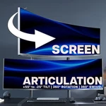Vivo Dual Ultrawide Stacked Monitor Desk Mount, 2 Poles, Screens Up 57". Fixed Price $149.99.