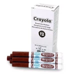 Crayola Broad Line Washable Markers, Bullet Tip, Brown, 12/BOX. Fixed Price $14.14.