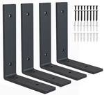 Heavy Duty Shelf Brackets 10 Rustic Black X 6 Inches.... Fixed Price $40.86.