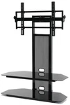 Transdeco Tv Stand W/mount For 35-85" With Audio Video Shelf Black New. Fixed Price $199.97.