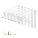 Yarssihha 6 Pack Closet Rod Bracket, 12 X 10.4 Inch Wall Mounted White. Fixed Price $47.23.