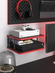 Floating Under Tv Game Double Shelf Stand For Xbox Wall Mount One S.... Fixed Price $33.99.