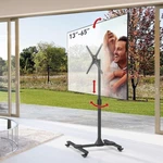 Barkan Mobile Tv Cart 13-65" Tilt & Height Adjustment Stand, Holds Up To 80 Lbs. Fixed Price $84.90.