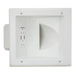 Data Comm 45-0231-WH Usb Recessed Media Outlet Box In-wall Cable Management. Fixed Price $95.98.