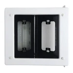 Tv Media Box Recessed Wall Outlet 2 Gang Steel White Low Voltage Power. Fixed Price $28.26.
