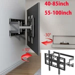 40-100" Inch 120KG Tv Bracket Tilt Swivel Pivot Wall Mount Black Full Motion Arm. Fixed Price $58.92.