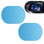 Civwesi 2 Pcs Car Oval Rearview Mirror Waterproof 3.94" X 5.71", Transparent. Fixed Price $15.34.