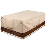 Cosfly Waterproof Patio Furniture Set Covers 108"L X 82"W 28"H, Brown. Fixed Price $63.43.