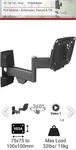 Barkan Full Motion Tv Wall Mount. Lifetime Warranty In Box. Fixed Price $24.99.