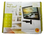 Omnimount Single Glass Swivel Wall Shelf OBECS1 Supports 30 Lbs New Box. Fixed Price $45.98.