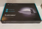 Level Mount Adjustable Tempered Black Glass Shelf With Cable Management New. Fixed Price $12.99.