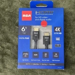 Rca DH6HHF Digital Plus Hdmi Cable (6FT). Fixed Price $9.00.