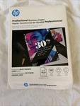 Hp Professional Business Paper, 150 Sheets, 8.5" X 11 Glossy 48LB. Fixed Price $30.00.