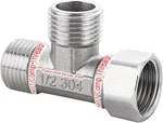 Beduan Stainless Steel 1/2" G 3 Way Diverter, Movable Cap Flexible Connector. Fixed Price $15.76.