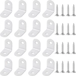 20 Pcs Small Right Angle Bracket White Corner Brace Shape Shelf. Fixed Price $13.35.