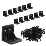 Rierdge 30 Pcs Black Plastic Corner Brace Bracket, 1 X Inch Right Angle B.... Fixed Price $14.82.