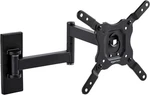 Basics Full Motion Wall Mount Fits 12" To 40" Tvs And Vesa 200X200, Black. Fixed Price $31.89.
