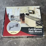 Sanus Full Motion Wall Mount MF215-B1 For 15-37" Tvs, Black, Vesa, Cable Mgmt. Fixed Price $46.80.