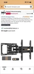 Perlegear Full Motion Wall Mount For 26-74 Inch Tvs / PGMF21. Fixed Price $16.00.