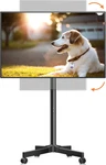 Mobile Carts, Rotating Rolling Stand On Wheels For 13-50" Flat/curved Tvs. Fixed Price $99.99.