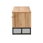 Baxton Studio Reid Industrial Wood Metal 2-DRAWER Tv Stand Black Oak. Fixed Price $243.99.