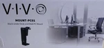 New Vivo Black Under-desk And Wall Pc Mount, Computer Case Holder W/ 135 Swivel. Fixed Price $19.99.