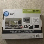 Onn 32 47" Full Motion Tv Wall Mount 77 Lbs Weight Capacity CT1-115. Fixed Price $25.00.